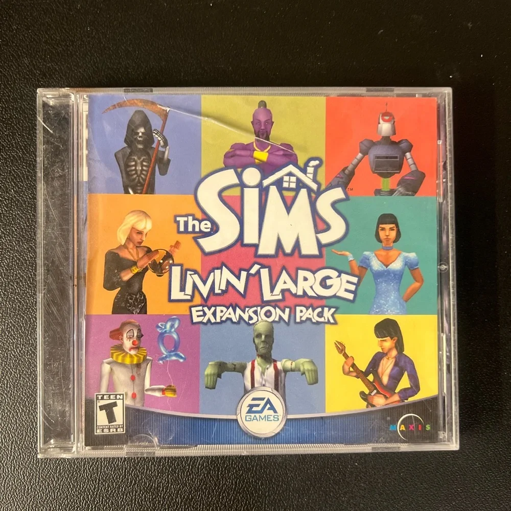 The Sims Living Large  Expansion Pack -CD-Rom  (EA games 2000) Maxis